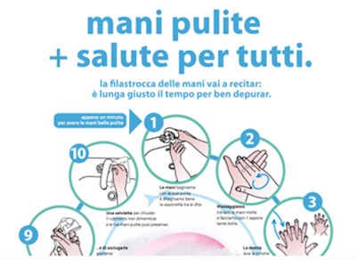 pulizia delle mani