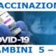 vaccinazione covid bambini