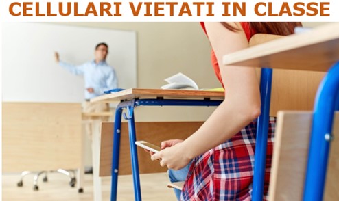 cellulare vietato in classe